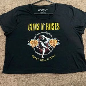 Crop top band shirt
